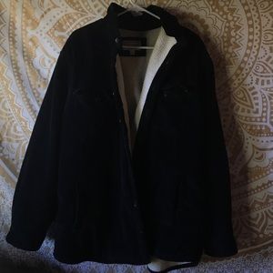 Oversized Black Corduroy Jacket